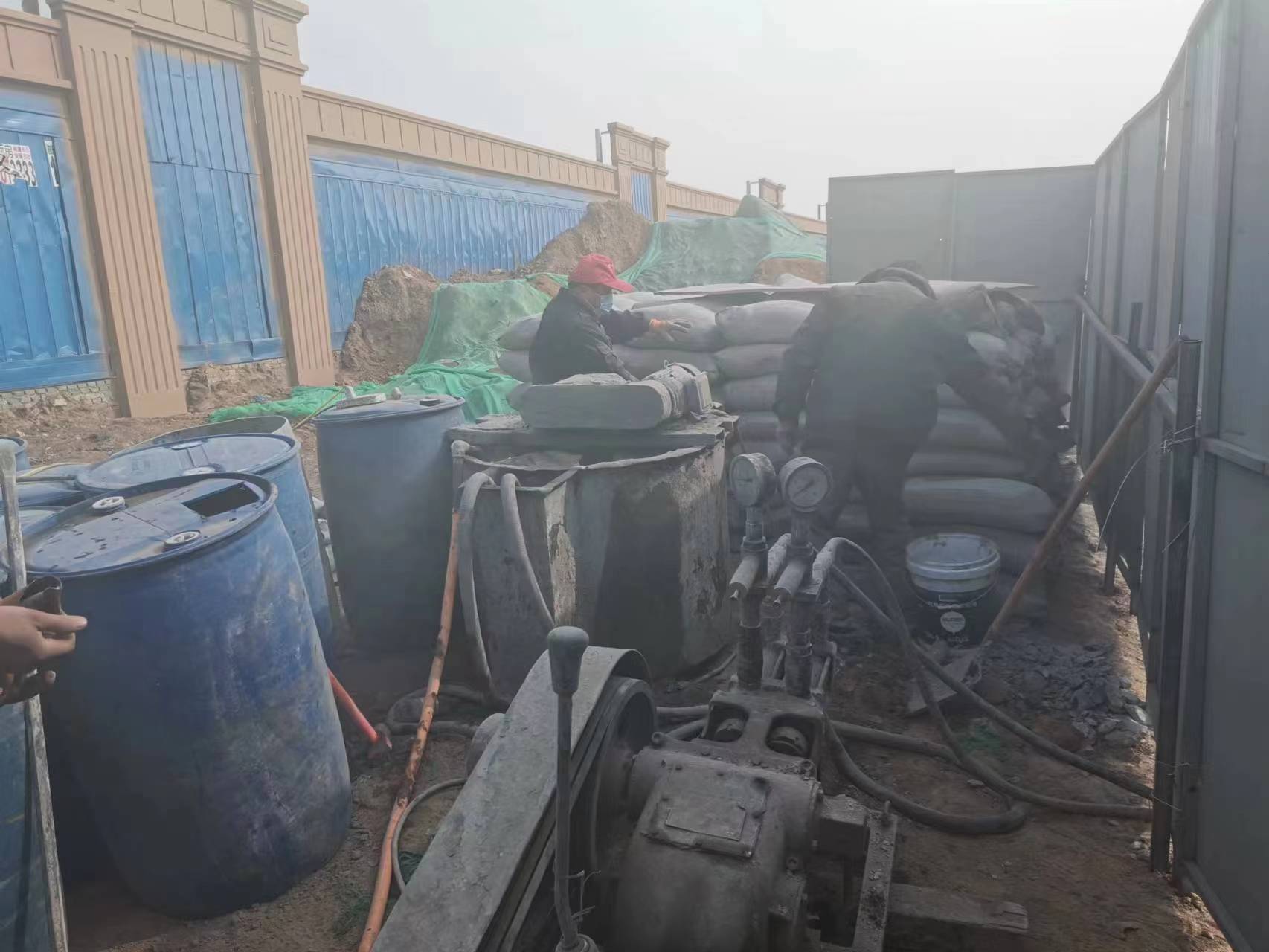 新野房屋下沉注浆